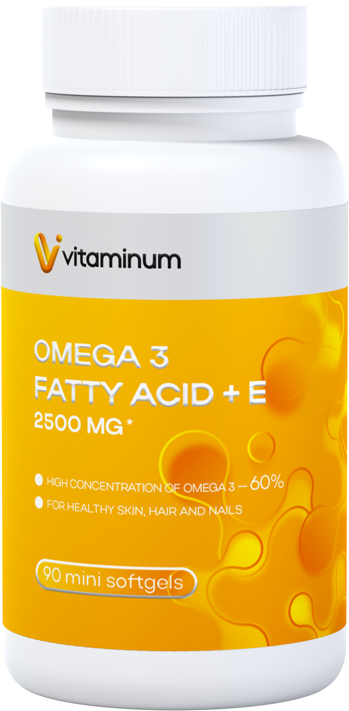  Vitaminum ОМЕГА 3 60% + витамин Е (2500 MG*) 90 капсул 700 мг   в Калуге